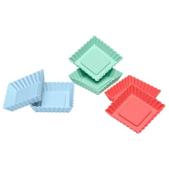 Flexiform cake cuboid set de 6 pastel mix