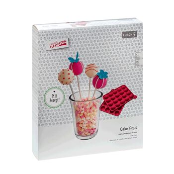 Flexiform Cake Pops 20x barbe à papa avec 20 bâtonnets 2