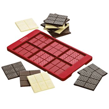 Tablettes de chocolat FlexiForm 12x20.5cm rubis 3