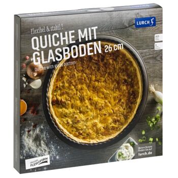 Quiche Flexiform GB 26cm marron fond verre 2