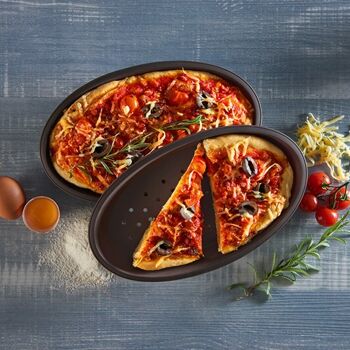 Lot de 2 pizzas Flexiform marron 3