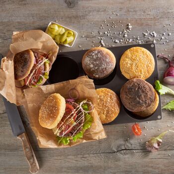 Flexiform BurgerBun Taille L Ø10cm 6 plis marron 2