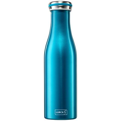 Isolier-Flasche Edelstahl 0,5l wasserblau