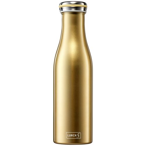 Isolier-Flasche Edelstahl 0,5l gold-metallic