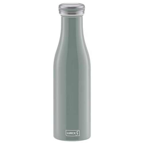 Isolier-Flasche Edelstahl 0,5l perlgrau