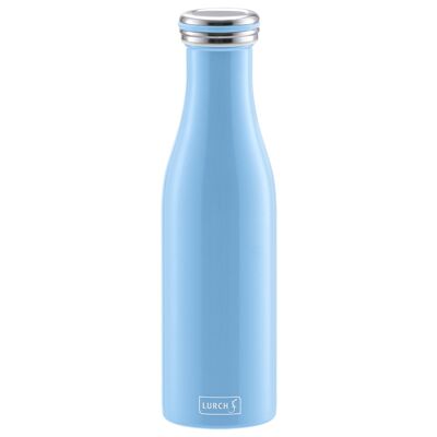 Isolier-Flasche Edelstahl 0,5l light blue