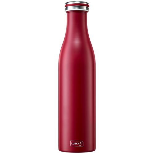 Isolier-Flasche Edelstahl 0,75l bordeaux
