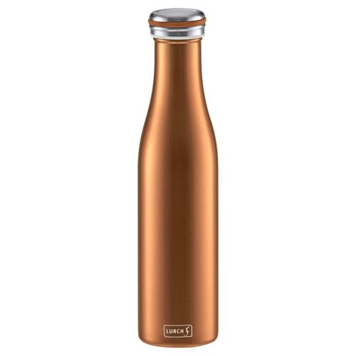 Isolier-Flasche Edelstahl 0,75l bronze-metallic
