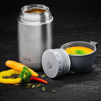 Iso-Pot inox 650ml gris-métallique 4