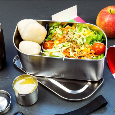 Lunchbox/Salatdose Edelstahl 1200ml