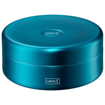 Lunch box isotherme 0,55 l avec sangle de fixation en silicone bleu eau 1