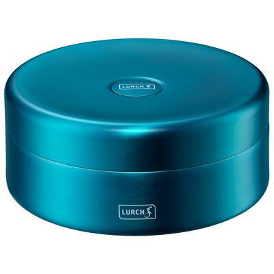 Isolier-Lunchbox 0,55l inkl. Silikonbefestigungsband wasserblau