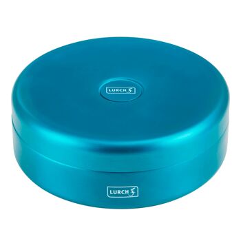 Lunch box isotherme 0,55 l avec sangle de fixation en silicone bleu eau 6