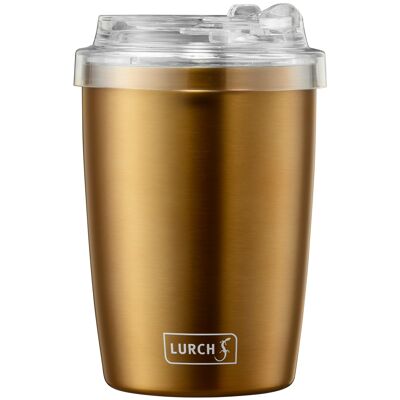 Isolier-Becher Coffee-To-Go 0,3l mit transparentem Tritan-Deckel columbia gold