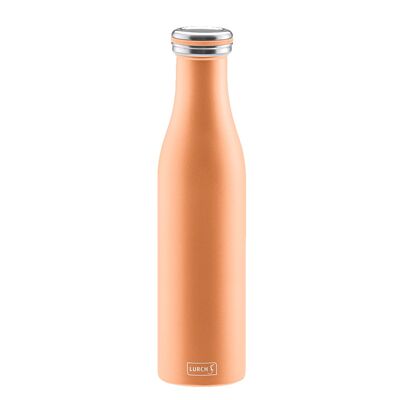 Isolier-Flasche Edelstahl 0,75l pearl orange