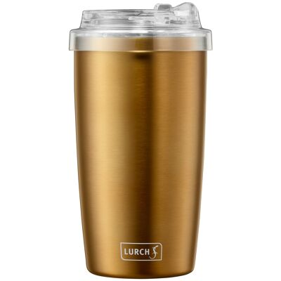 Isolier-Becher Coffee-To-Go 0,4l mit transparentem Tritan-Deckel columbia gold