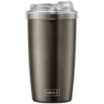 Mug isotherme Coffee-To-Go 0,4l avec couvercle Tritan transparent anthracite