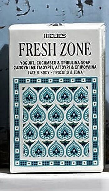Savon FRESH ZONE yaourt, concombre et spiruline COLD PROCESS visage & corps 2