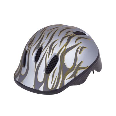 WeeRide Flames Cycle Helmet – Silver