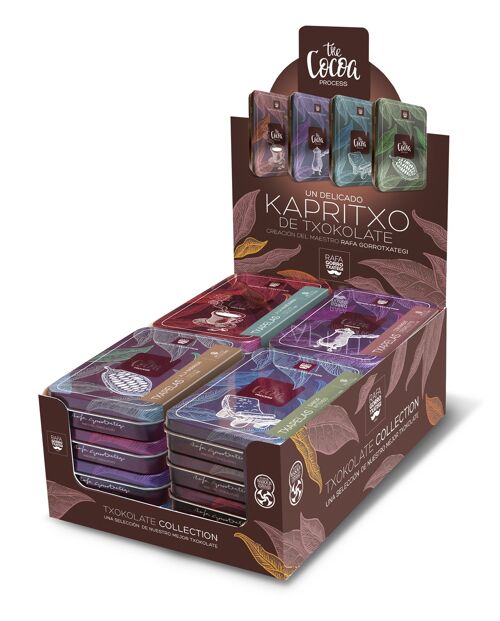 The cocoa process. DELICADO CAPRICHO DE CHOCOLATE. CHOCOLATINAS