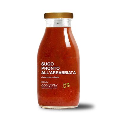 Sugo pronto di pomodoro ciliegino all’ arrabbiata bio 250g