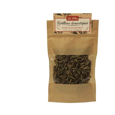 Insectes comestibles - Grillons fumés au bois de Hêtre