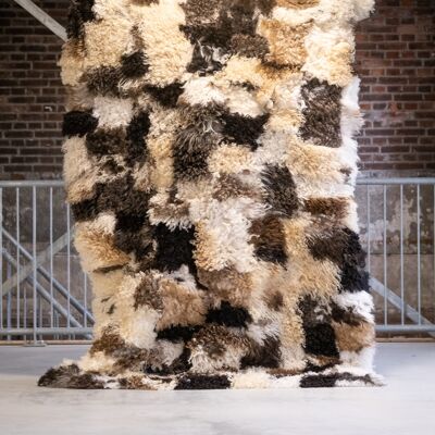 Sheepskin rug - Curly fur rug | 220x150 cm