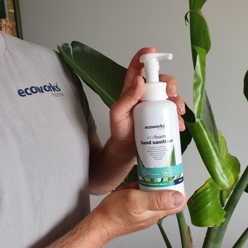 eco foam hand sanitiser - 1 x 5L with 1 x 500ml bottle with foam pump
