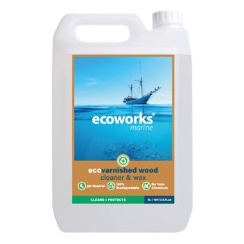 nettoyant et cire pour bois vernis écologique - 5 litres