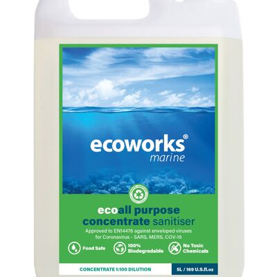 eco sanitiser - 5 Litre Super Concentrated 1/100 Dilution