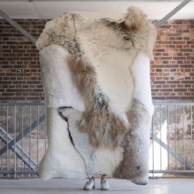Sheepskin rug - Melange rug 180x120 cm