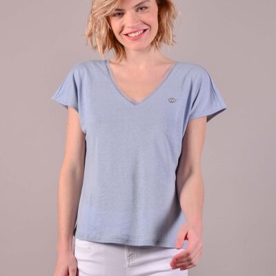 Tara Tee-Shirt Femme Bleu