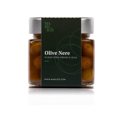 BLACK OLIVES IN EXTRA VIRGIN OLIVE OIL