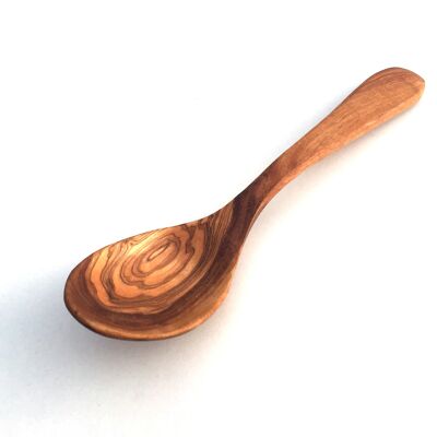 Cuchara cuchara de madera de 20 cm fabricada en madera de olivo