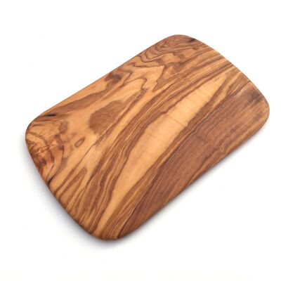 Planche petit déjeuner extra plate & légère 22 cm en bois d'olivier
