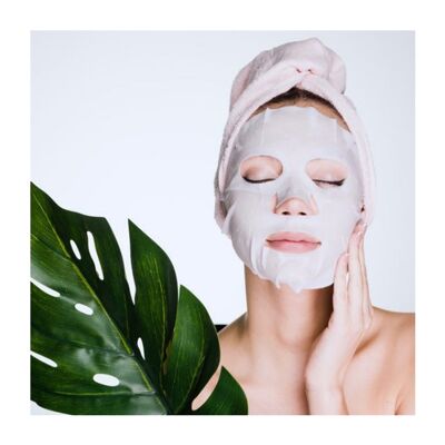 MASCHERA VISO COMPRESA EN
SETA NATURAL