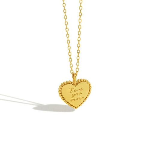LOVE YOU MORE NECKLACE - Silver