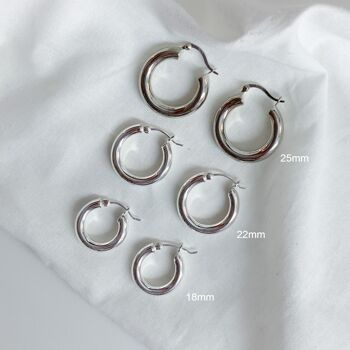 BLAIR CHUNKY HOOPS 1" - Or 5