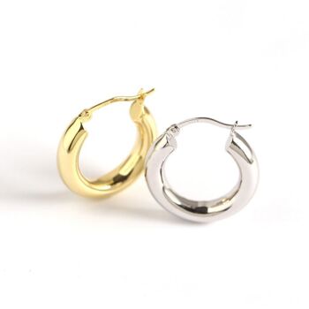 BLAIR CHUNKY HOOPS 1" - Argent 6