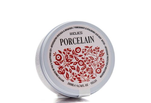 PORCELAIN body butter with pomegranate and hyaluronic acid for antioxidant protection and moisturization