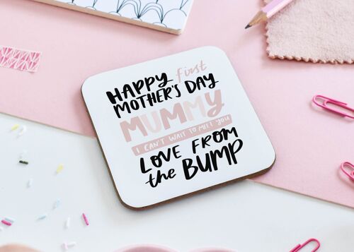 Happy First Mother's Day As My Mummy Coaster Gift for Mummy