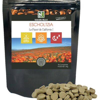 Escholtzia / 90 Tabletten mit 600 mg / NAKURU Relax / "The California Poppy!"