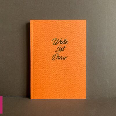 Write List Draw Notebook and Journal - Burnt orange