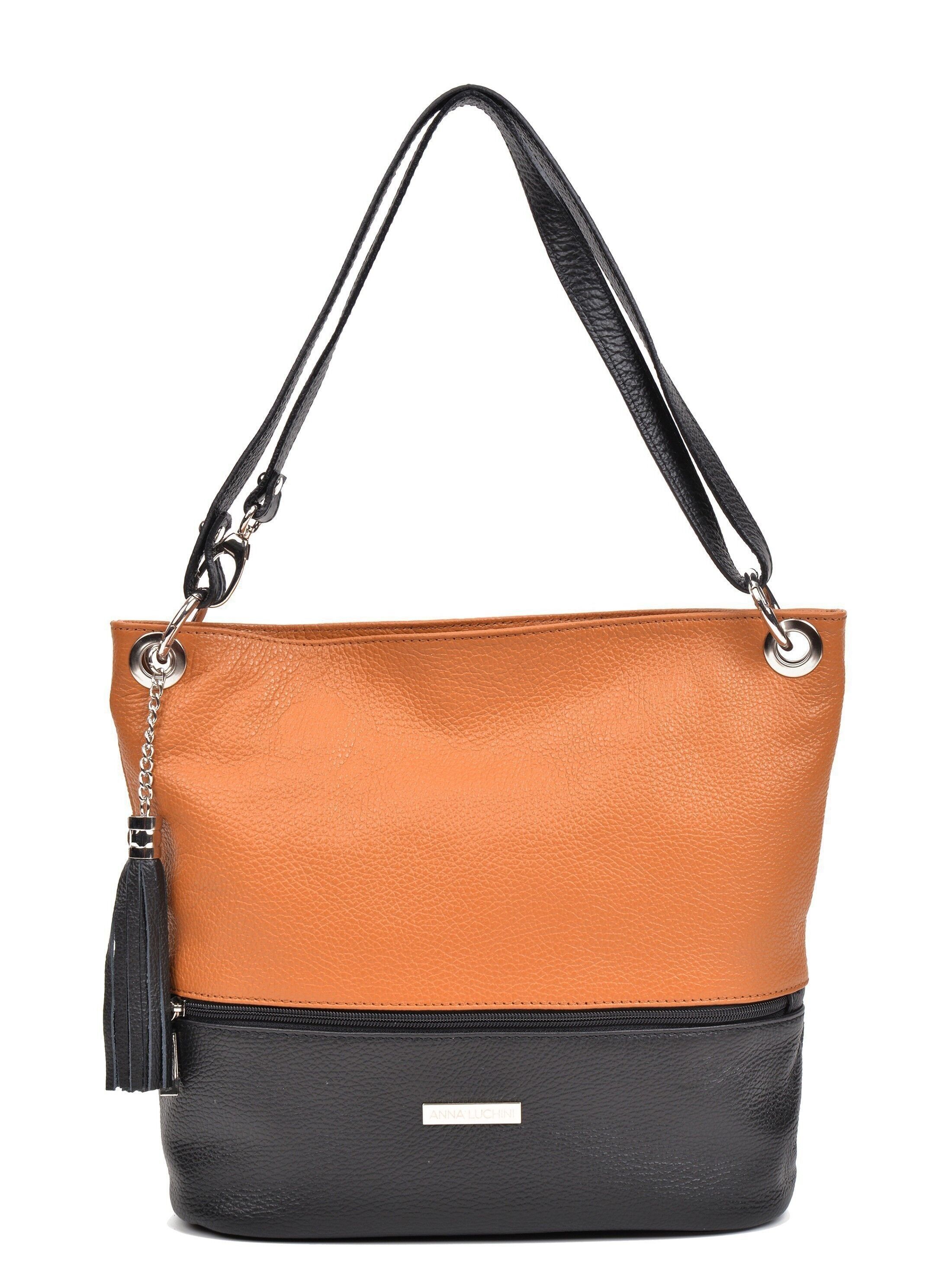 SS22 AL 1104_COGNAC NERO_Borsa a tracolla