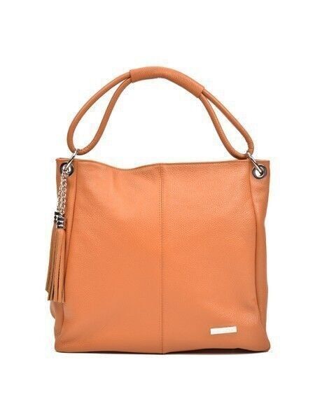 SS22 AL 1071_COGNAC_Borsa con manico superiore