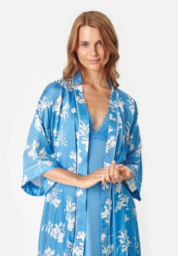 Jean Kimono - Bleu Lichen 2