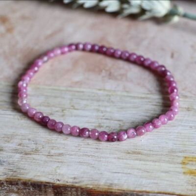 Pink tourmaline bracelet