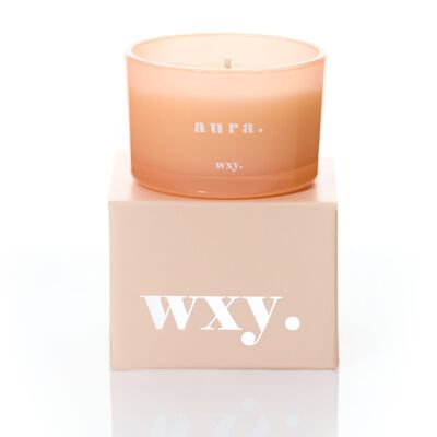 Aura 3oz Candle - White Woods + Amber