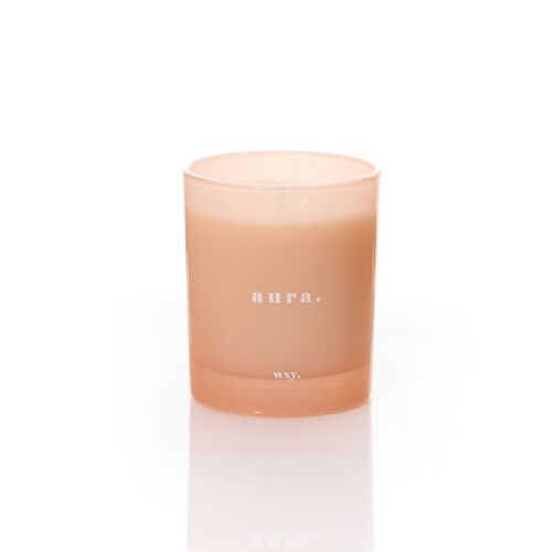 Aura 7oz Candle - White Woods & Amber Down