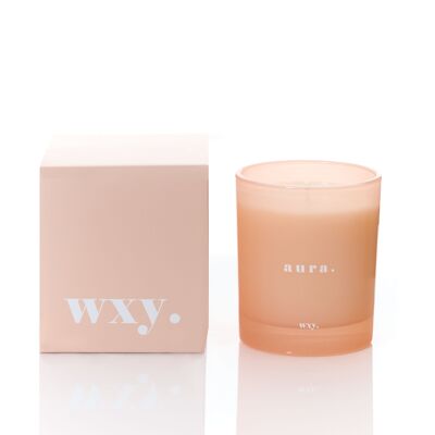 Aura 7oz Candle - White Woods & Amber Down